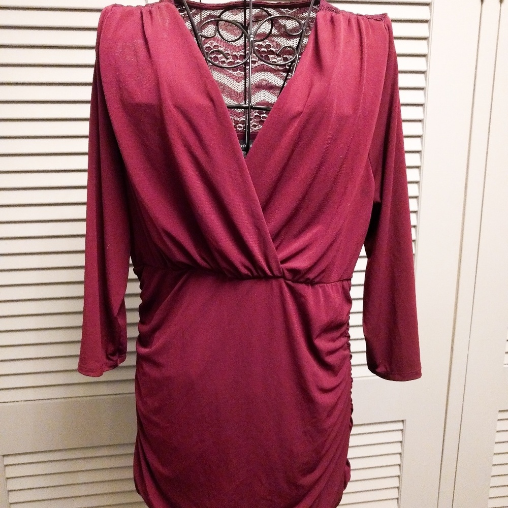 NEW Torrid Deep Red Blouse size 0